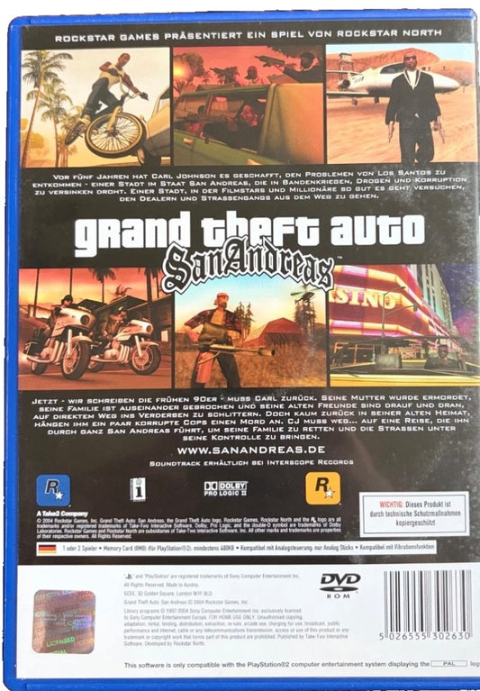 GTA Sand Andreas - PS2 gebraucht
