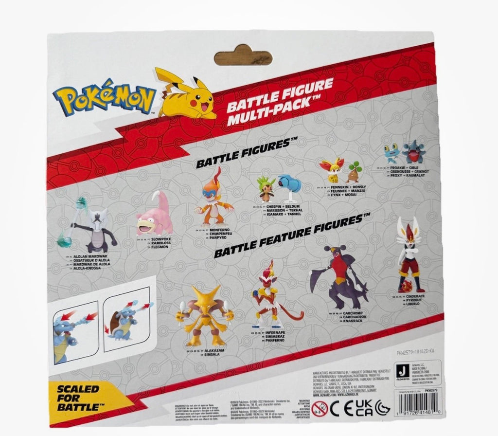 Pokemon Battle Figure Multipack Turtok Glumanda Pikachu