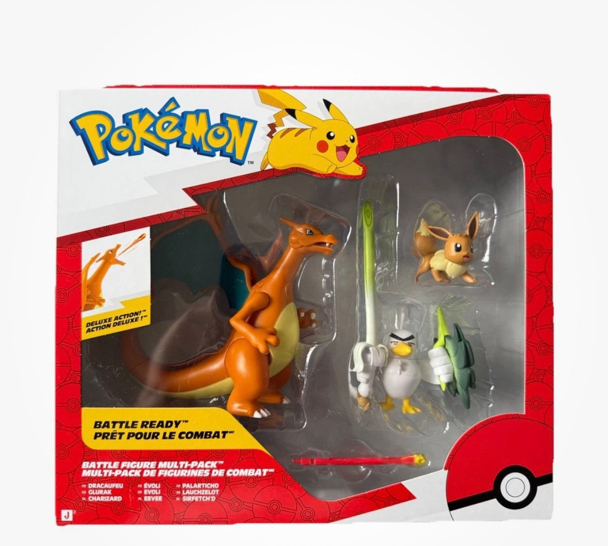 Pokemon Battle Figure Multipack Glurak, Evoli, Lauchzelot